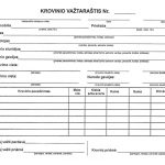 Krovinio važtaraštis A5 SC