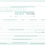 Pinigų išmokėjimo kvitas A5, Nr.