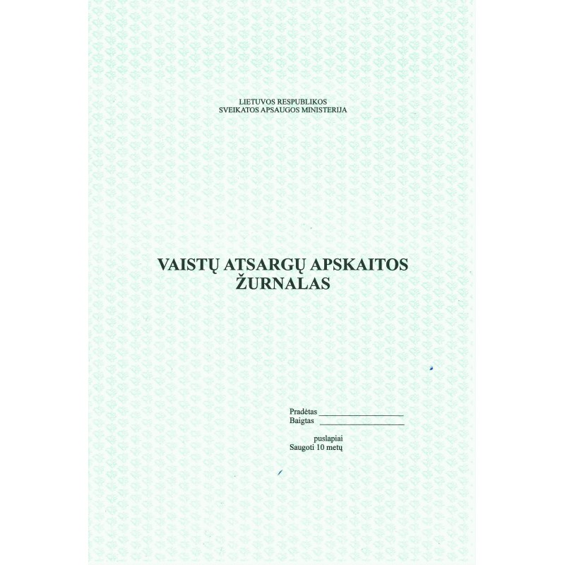 vaistu-atsargu-apskaitos-zurnalas Vaistų atsargų apskaitos žurnalas - Image 1