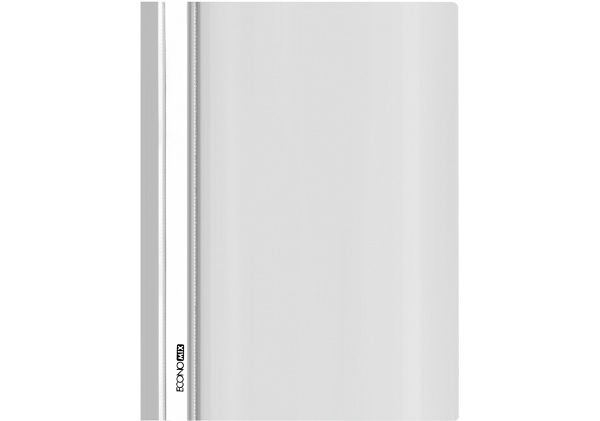 segtuvėlis 31511-14_1574947320 Plastikinis segtuvėlis skaidriu viršeliu, EconoMix, A4+, baltos sp. - Image 1