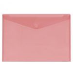 Plastikinis vokas su spaustuku Office Box A3 raudonas