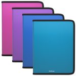 Plastikinis dėklas su užtrauktuku MATT VIVID, ErichKrause, A4+, 500mkr, 4 sp.