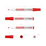 Žymeklis baltai lentai W-500, ErichKrause, storis 0.8-2.5mm, raudonos sp. - Image 2