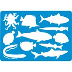 Plastikinė liniuotė trafaretas ANIMALS, Centrum - Image 7