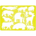 Plastikinė liniuotė trafaretas ANIMALS, Centrum - Image 5