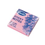 Lipnūs lapeliai užrašams, FOROFIS, 76x76mm, 80 l., neoninės rožinės sp.