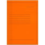 Kartoninis segtuvėlis su metaline įsegėle A4, 300gsm, su spauda, oranžinės sp.