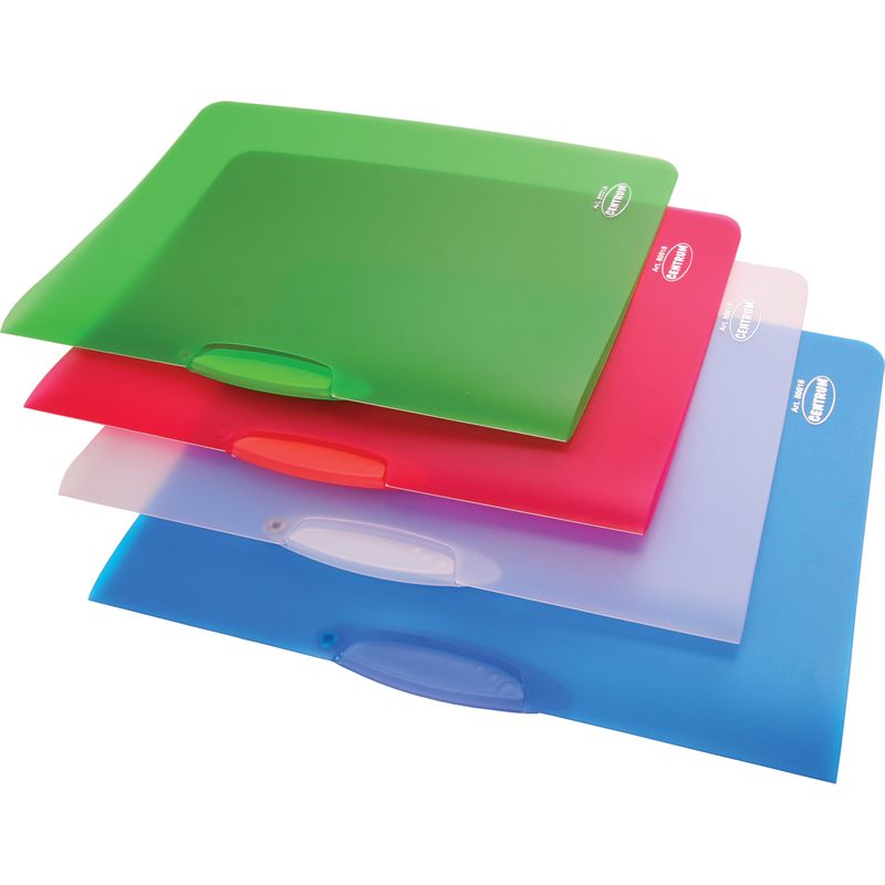 Dėklas su spaustuku Plastikinis dėklas su spaustuku CENTRUM, A4, 4,5mm - Image 1