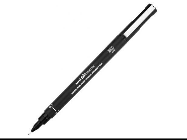 Rašiklis UNI 0.1mm Grafinis rašiklis UNI PIN 200, 0,1 mm, juodos sp. - Image 1
