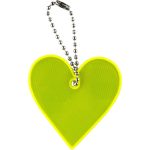 Atšvaitas "Heart", Centrum, minkštas, 57x57mm, geltonos sp.
