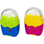 Drožtukas MINIONS, Centrum, dvigubas, su konteineriu ir trintuku, plastikinis