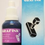 Rašalas antspaudams GRAFINK 25ml, violetinės sp.