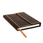 Prabangi, rankų darbo užrašų knyga BLACK MOROCCAN, Paperblanks, 128 psl., 120 gsm, su aukso spalvos detalėmis, su 2 skirtukais, vokeliu, magnetinis užsegimas - Image 4