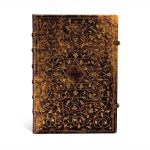 Prabangi, rankų darbo užrašų knyga GROLIER, Paperblanks, 240 psl., 120 gsm., su 2 skirtukais, vokeliu ir 2 metaliniais užsegimais.