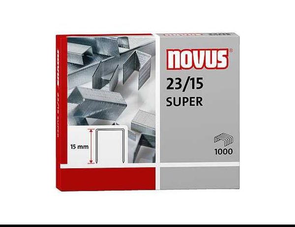 Sąsagėlės Super 23/15 1000vnt NOVUS