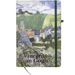 Sąsiuvinis VINCENT VAN GOGH, Centrum, A5, 80 lapų, 77gsm, linija, kietu viršeliu, su skirtuku ir gumele - Image 3
