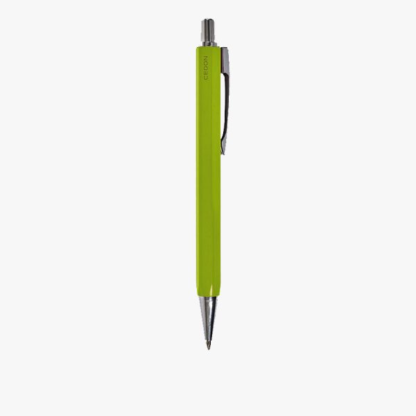 Tušinukas CEDON su lakuotu šešiakampiu ryškiai žalios sp. aliuminio korpusu, 1.0mm, juodos sp.