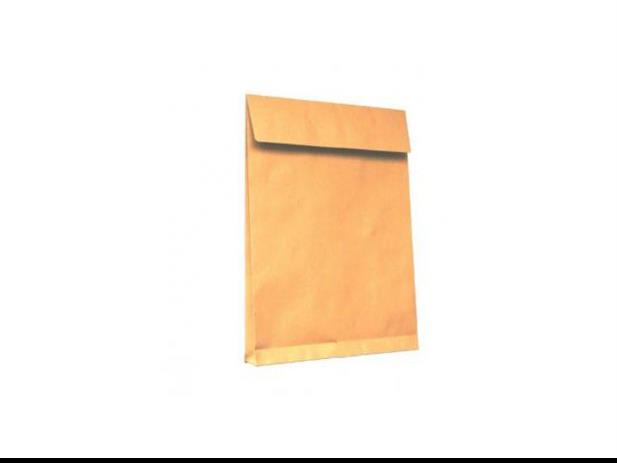 Vokas Bė Vokas B4, 250 x 353, rudos sp., su juostele, 90 g/m² - Image 1